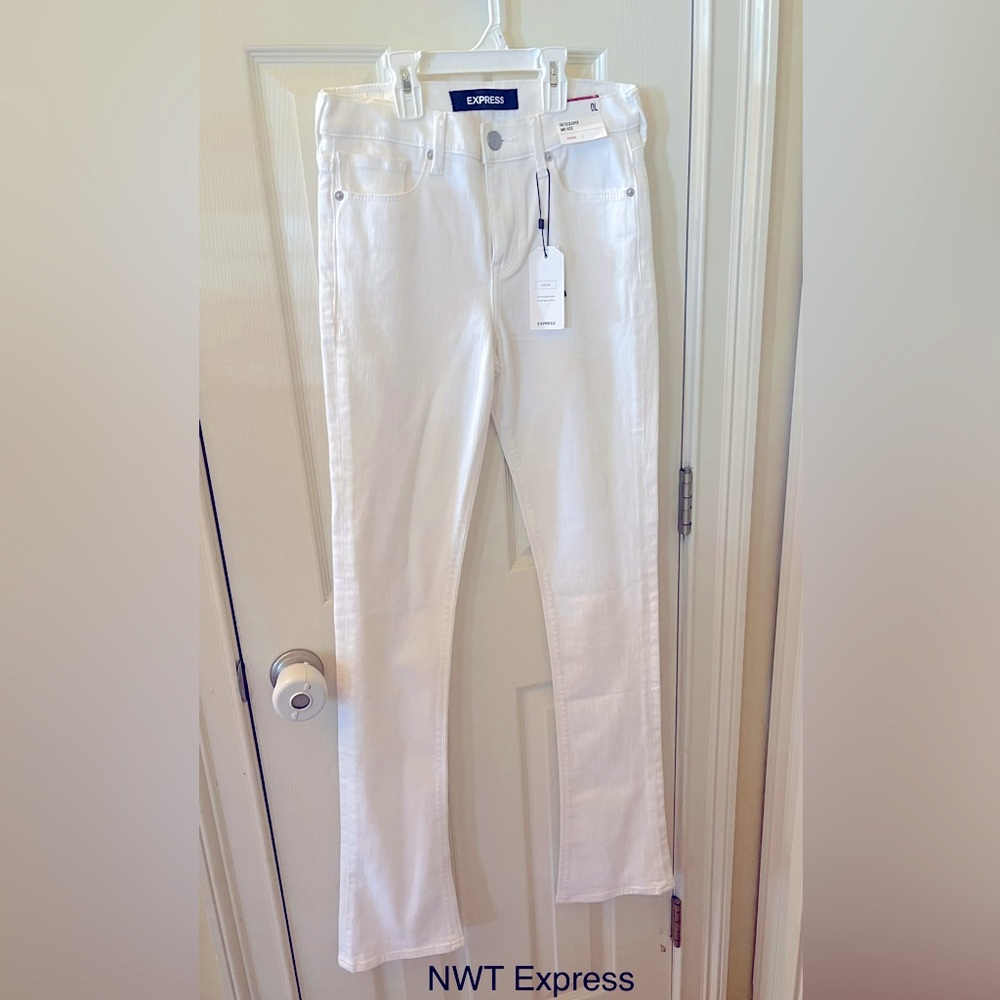 Express White Denim Jeans NWT